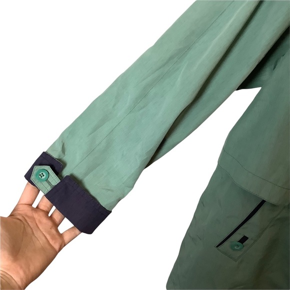 Vintage Women's 80's Pastel Green Longline Anorak Parka Coat Size S/M - Picture 10 of 13